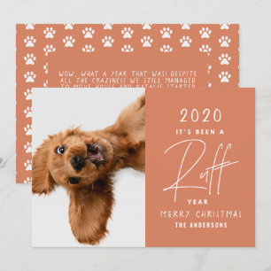 Tarjeta Perro Divertido Ha Sido Un Año Difícil Personaliza