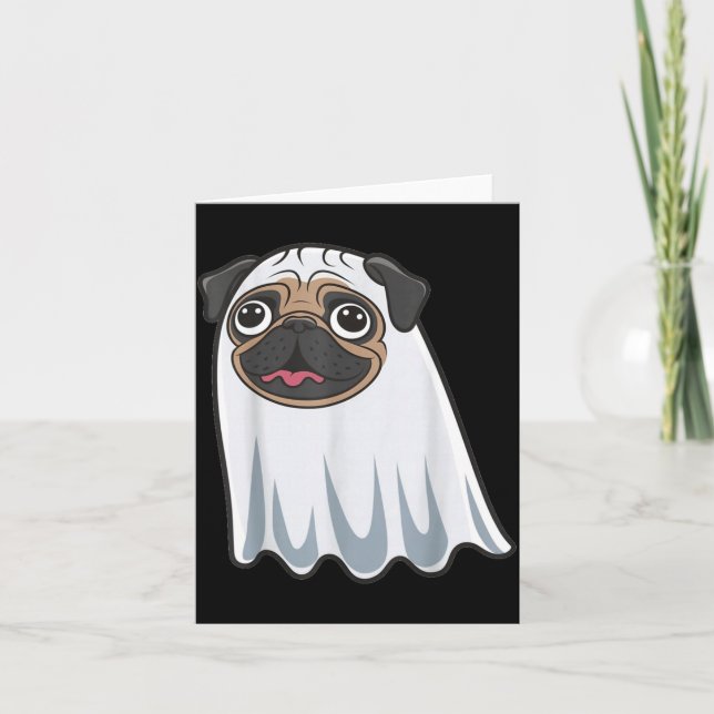 Tarjeta Perro Divertido Halloween (Anverso)