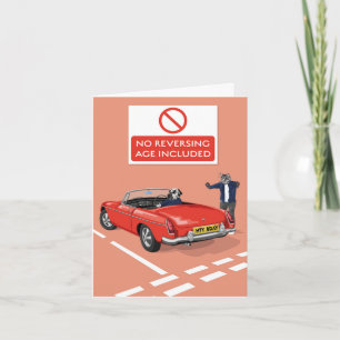 Tarjeta Perro Dotty No Reversing, Edad Incluida Cumpleaños