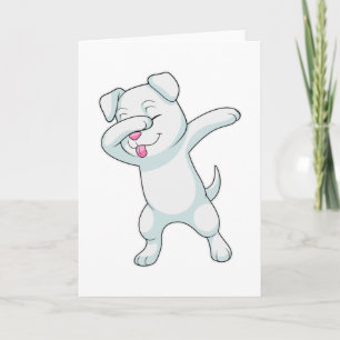 Tarjeta Perro en baile hip hop Dab