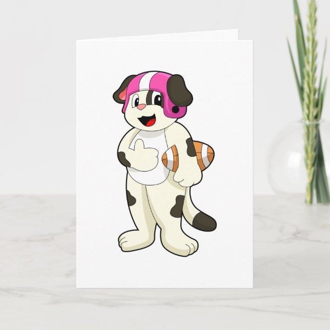Tarjeta Perro en deportes de fútbol (Anverso)