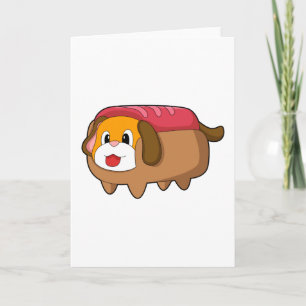 Tarjeta Perro en Hotdog