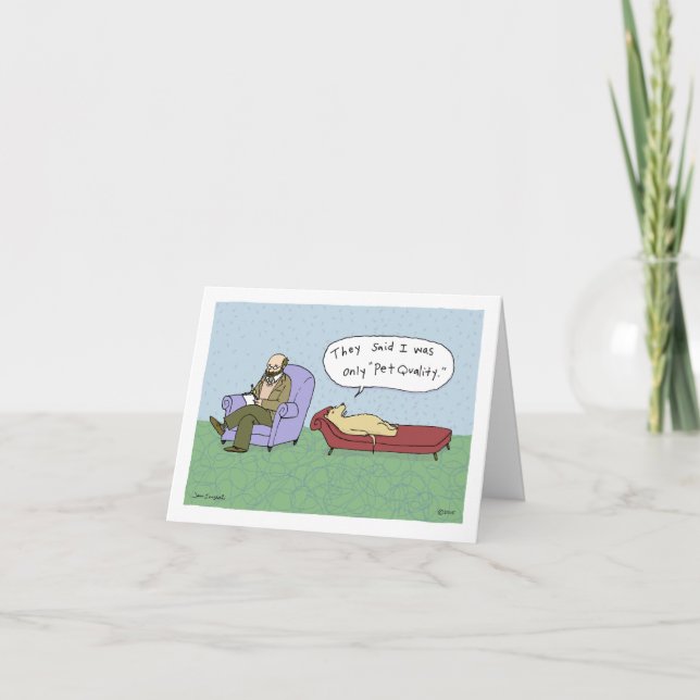 Tarjeta Perro en Personalizado terapéutico | Cumpleaños de (Anverso)