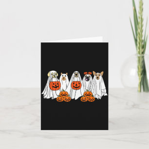 Tarjeta Perro Fantasma Perrito Disfrazado De Fantasma Dive