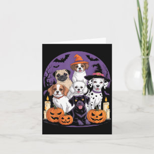 Tarjeta Perro Fantasma Perrito Lindo Disfrazado De Fantasm
