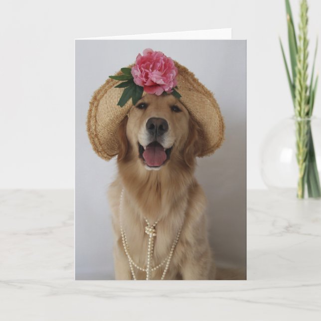 Tarjeta ¡Perro feliz! (Anverso)