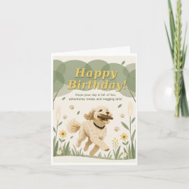 Tarjeta Perro Feliz Cumpleaños Feliz