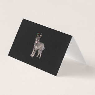 Tarjeta perro gigante schnauzer reno navidad sudor