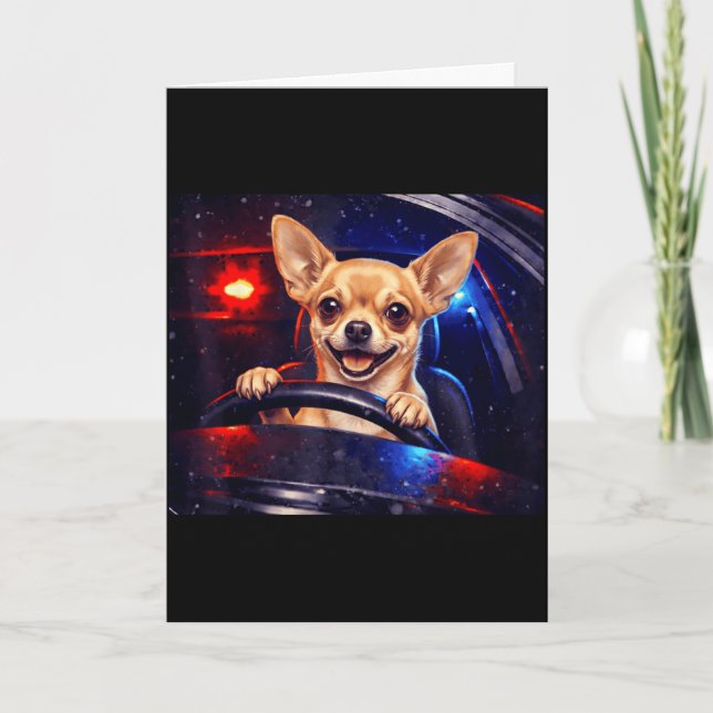 Tarjeta Perro gracioso de retriever dorado meme conduciend (Anverso)