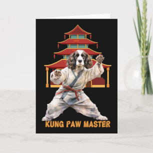Tarjeta Perro Karate Artes Marciales English Springer Span