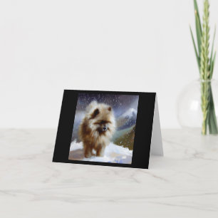 Tarjeta Perro Keeshond