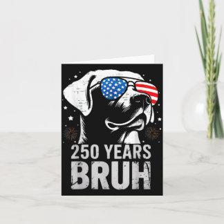 Tarjeta Perro Labrador Retriever Patriótico Bruh 250 Años