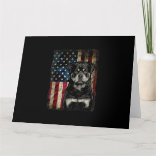 Tarjeta perro ladrón cuarto de la bandera norteamericana j