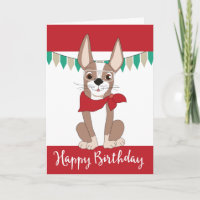 Perro lindo en el cumpleaños de la Banda Roja