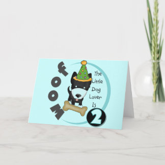 Tarjeta Perro Lover 2er cumpleaños camisetas y regalos