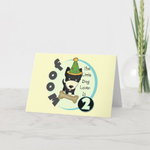 Tarjeta Perro Lover 2er cumpleaños camisetas y regalos