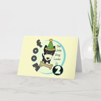 Tarjeta Perro Lover 2er cumpleaños camisetas y regalos