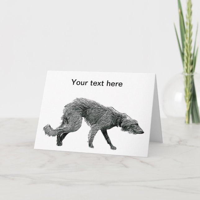 Tarjeta Perro Lurcher Lurcher Lurcher (Anverso)