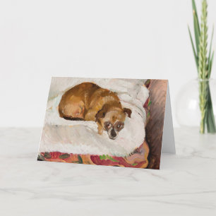 Tarjeta Perro mentiroso   Zygmunt Waliszewski