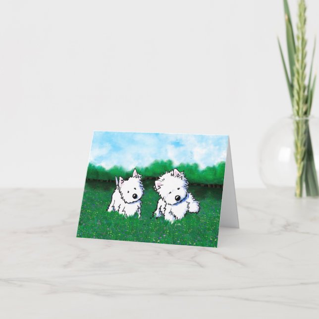 Tarjeta Perro Park Westies (Anverso)