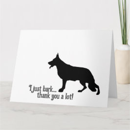 Tarjeta Perro Pastor Gracias