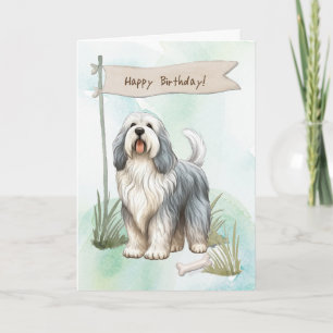 Tarjeta Perro pastor polaco de Lowland bajo Rótulo de cump