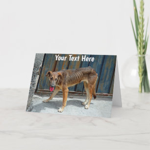 Tarjeta Perro perrito personalizable
