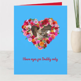 Tarjeta Perro personalizado, gato, Mascota foto Rosa coraz
