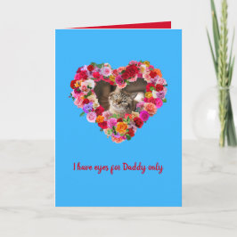 Tarjeta Perro personalizado, gato, Mascota foto Rosa coraz