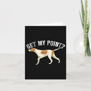 Tarjeta Perro Pointer Divertido Regalo para Amante de Perr