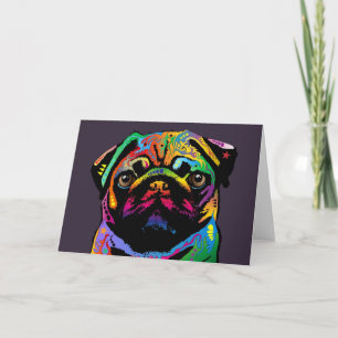 Tarjeta Perro Pug