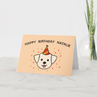 Perro recuperador de Labrador | Cumpleaños Naranja