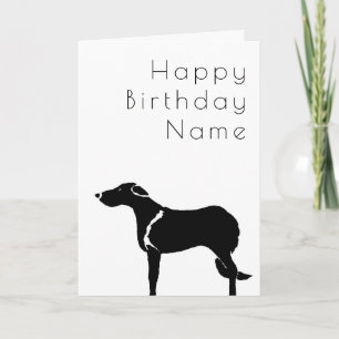 Tarjeta Perro ruso Deco del Borzoi