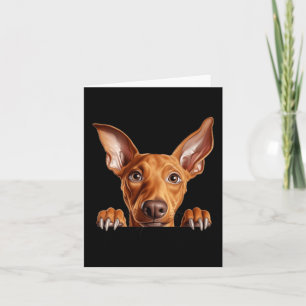 Tarjeta Perro Sabueso del Faraón Mamá Papá Curioso Cachorr