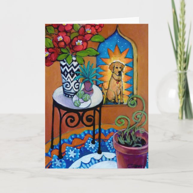 Tarjeta ¡Perro santo! (Anverso)