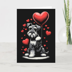 Tarjeta Perro Schnauzer Día de San Valentín Dueño de Perro