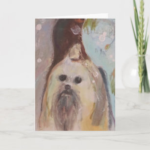 Tarjeta Perro Shih Tzu Maureen Girard Lealtad de Mascota A