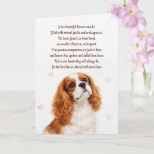 Tarjeta Perro Simpatía Cocker Spaniel Poema Espiritual