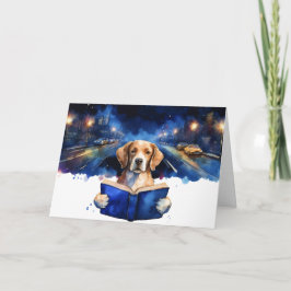 Tarjeta Perro Sobrio leyendo gran aniversario de recuperac