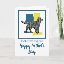 Tarjeta Perro Sprocker Spaniel TriColour Día del Padre