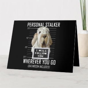 Tarjeta Perro Stalker personal Spinone Italiano I Will Fol