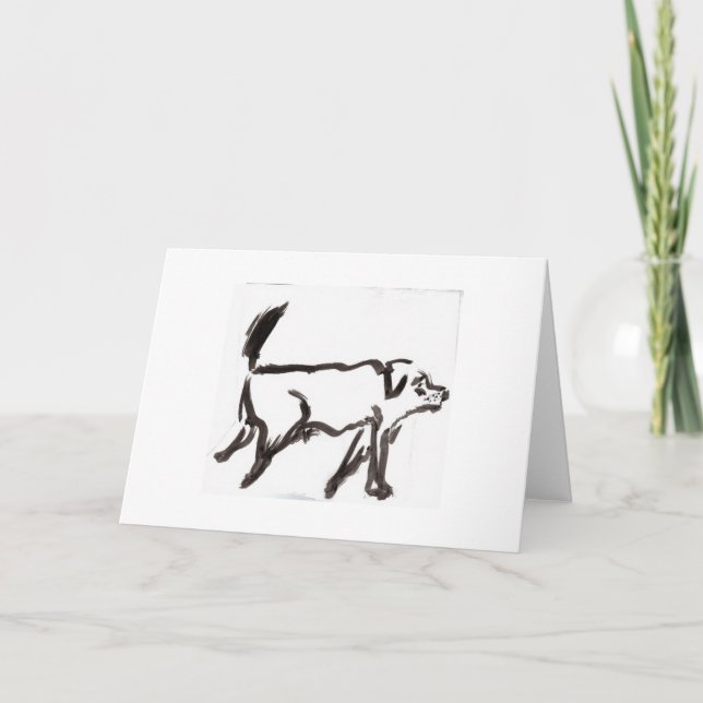 Tarjeta Perro viejo (Anverso)