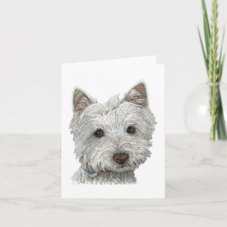 Tarjeta Perro Westie