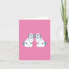 Tarjeta Perros azules de Staffordshire