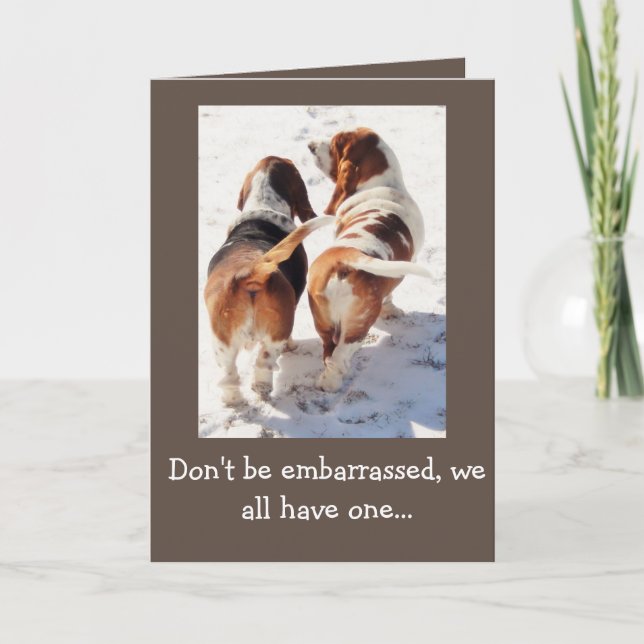 Tarjeta "Perros de afloramiento divertidos de w/Cute de la (Anverso)