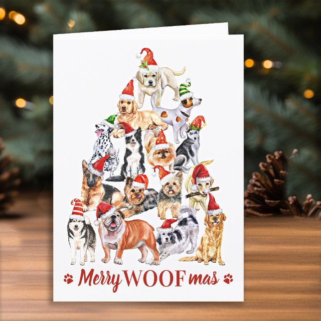 Tarjeta Perros de árbol de navidad de merry Woofmas Perro  (Subido por el creador)