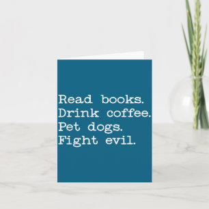 Tarjeta Perros de Café Libros Leídos Libros Conciencia Apo