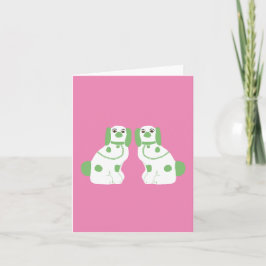 Tarjeta Perros de Green Staffordshire