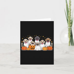 Tarjeta Perros de mujeres fantasmas perros lindos disfraza
