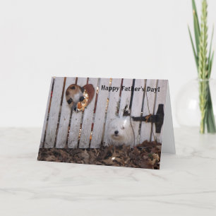 Tarjeta Perros del Día del Padre
